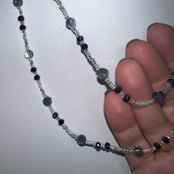 Vintage Double Layer Seed Bead Necklace - Picture 7 of 8